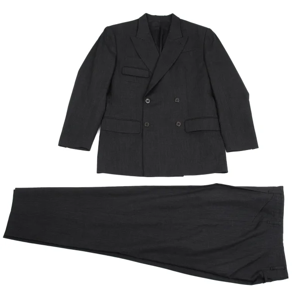 Jean Paul GAULTIER HOMME Wool Pocket Design Jacket & Pants Charcoal 48 50 K-161719_001