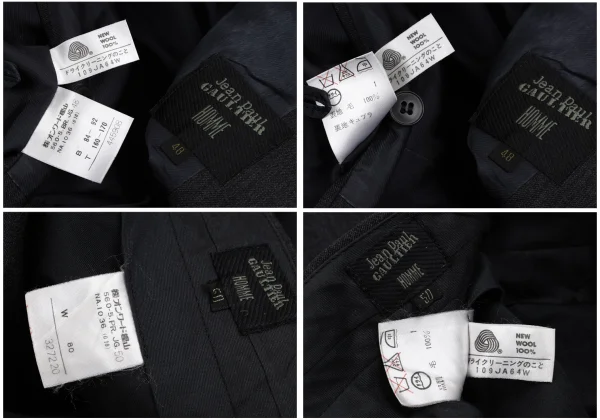 Jean Paul GAULTIER HOMME Wool Pocket Design Jacket & Pants K-161719_020