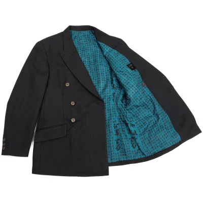 Jean Paul GAULTIER HOMME Kanji Printed Wool Jacket