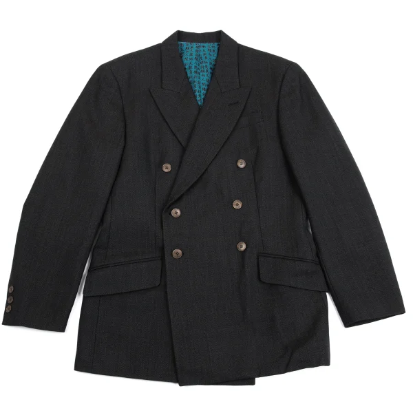 Jean Paul GAULTIER HOMME Kanji Printed Wool Jacket K-161720_002