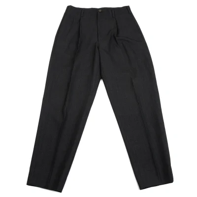 Jean Paul GAULTIER HOMME Wool Tuck Tapered Pants