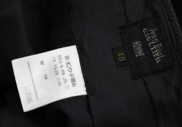 Jean Paul GAULTIER HOMME Wool Tuck Tapered Pants K-161721_017