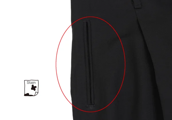 Jean Paul GAULTIER HOMME Wool Tuck Tapered Pants K-161725_005
