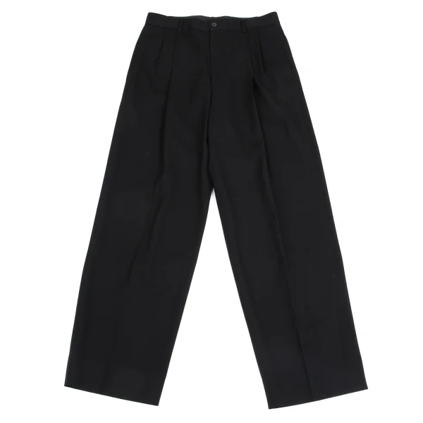 Jean Paul GAULTIER HOMME Wool Gaba Two Tuck Wide Pants Black 50 K-161726_001
