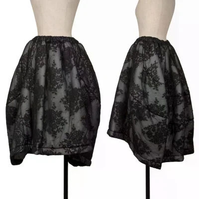 COMME des GARCONS Floral Lace Padding Skirt