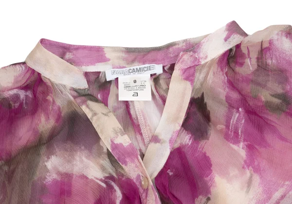NARACAMICIE Silk See-through Blouse K-161730_004