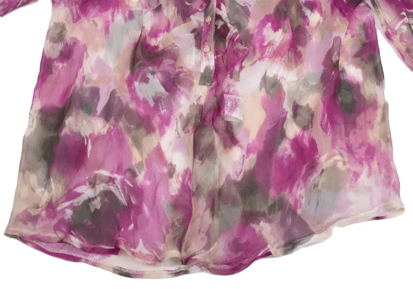 NARACAMICIE Silk See-through Blouse K-161730_009