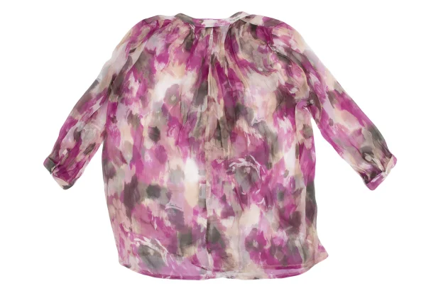 NARACAMICIE Silk See-through Blouse K-161730_012