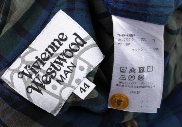 Vivienne Westwood MAN Ozzy Clark Checkered Shirt K-161731_016