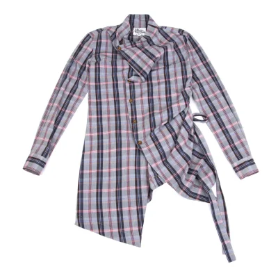 Vivienne Westwood MAN Side Cord Groovy Checkered Shirt