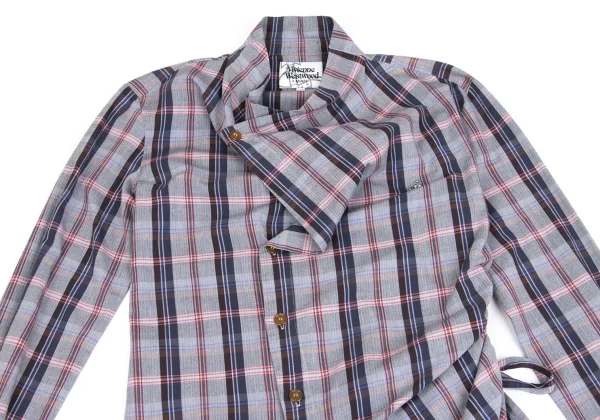 Vivienne Westwood MAN Side Cord Groovy Checkered Shirt K-161733_002