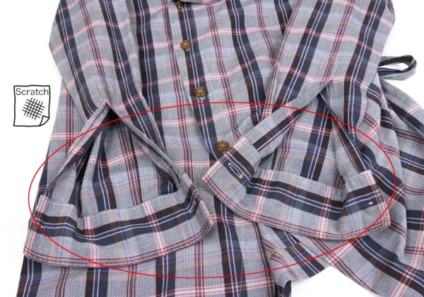 Vivienne Westwood MAN Side Cord Groovy Checkered Shirt K-161733_008