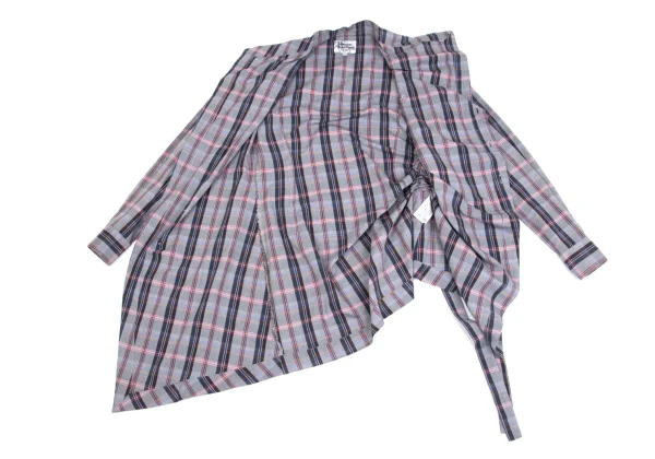 Vivienne Westwood MAN Side Cord Groovy Checkered Shirt K-161733_010