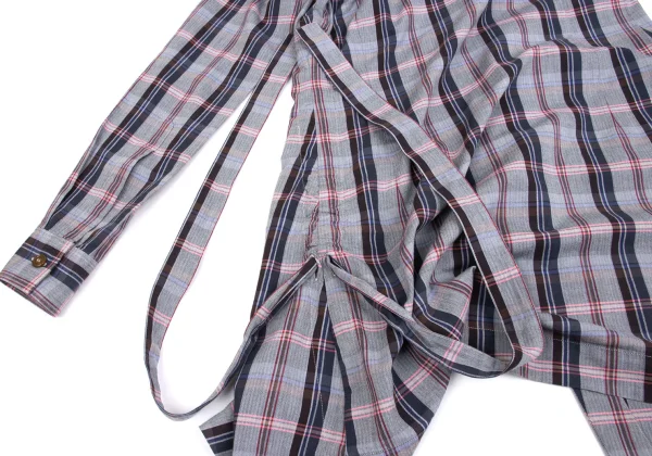 Vivienne Westwood MAN Side Cord Groovy Checkered Shirt K-161733_013