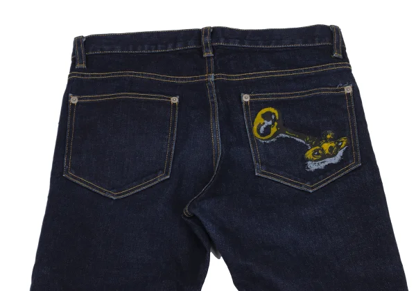 Vivienne Westwood MAN Back Key Print Skinny Jeans K-161734_014