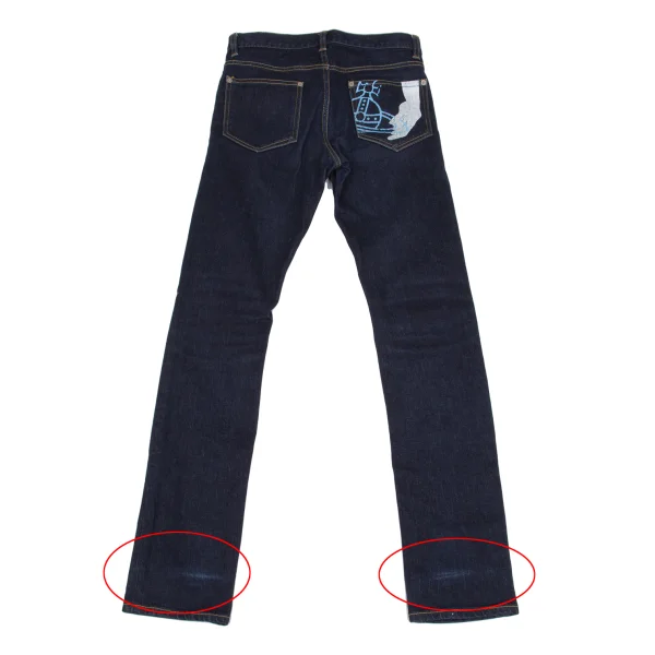 Vivienne Westwood MAN Back Hand Orb Print Skinny Jeans K-161735_011