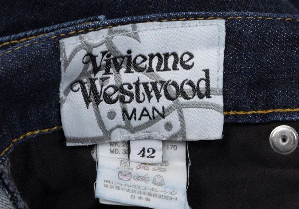 Vivienne Westwood MAN Back Hand Orb Print Skinny Jeans K-161735_019