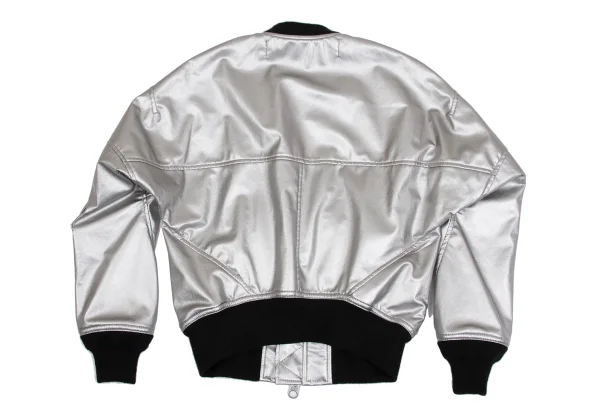 JUNYA WATANABE Metallic Faux Leather Military Jacket K-161738_014