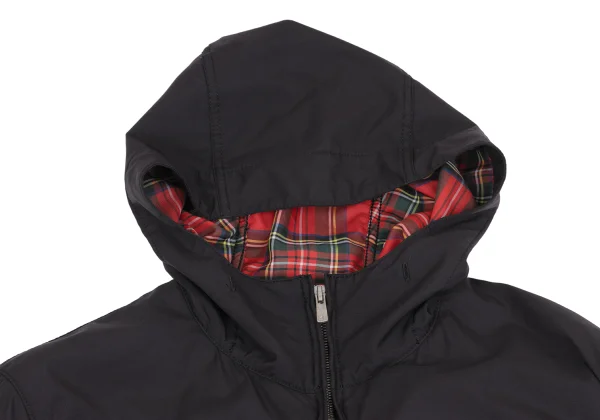 COMME des GARCONS HOMME Switching Check Lining Hooded Zip Blouson K-161741_003