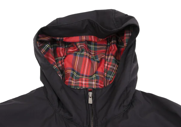 COMME des GARCONS HOMME Switching Check Lining Hooded Zip Blouson K-161741_004