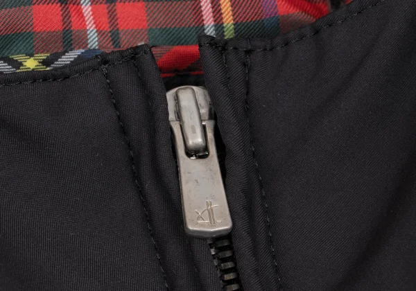COMME des GARCONS HOMME Switching Check Lining Hooded Zip Blouson K-161741_006
