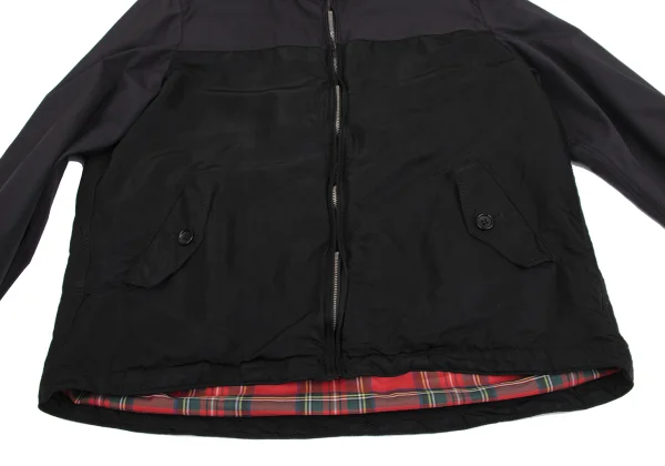COMME des GARCONS HOMME Switching Check Lining Hooded Zip Blouson K-161741_009