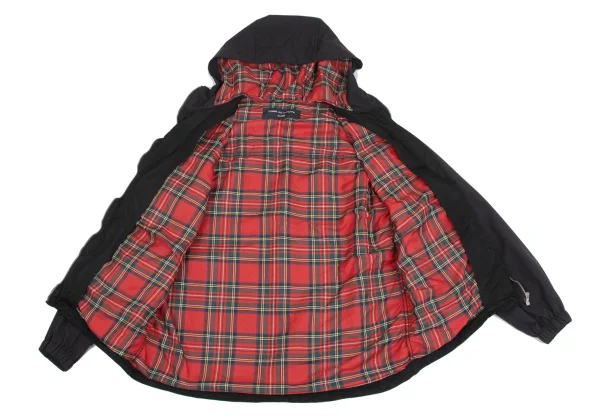 COMME des GARCONS HOMME Switching Check Lining Hooded Zip Blouson K-161741_011