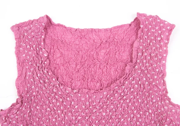 ISSEY MIYAKE me Dot Drawcord Design Cauliflower Tank Top K-161742_006
