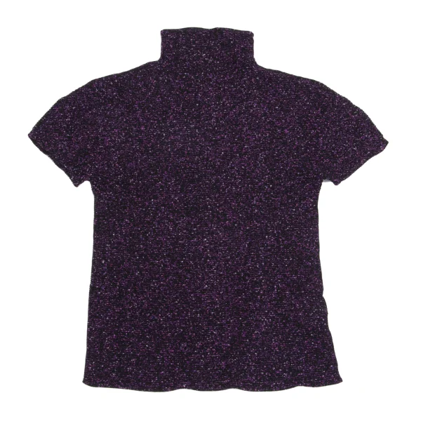 ISSEY MIYAKE me Marble Print Stretch Pleats High-neck T-shirt K-161746_002