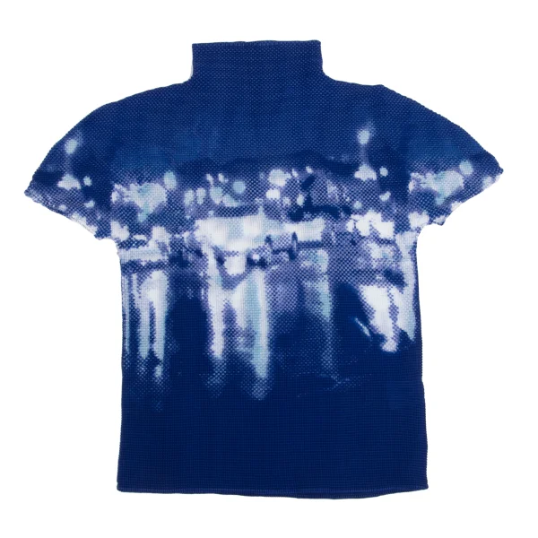 ISSEY MIYAKE me Printed Stretch Pleats High-neck T-shirt K-161747_002