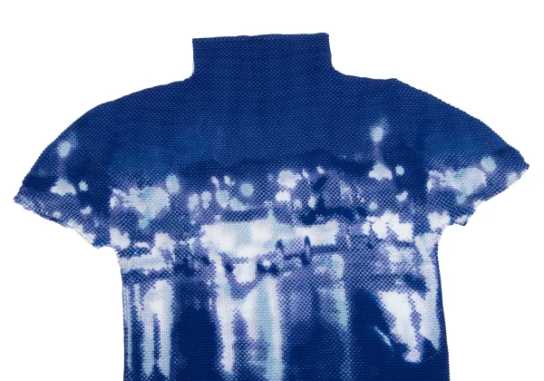 ISSEY MIYAKE me Printed Stretch Pleats High-neck T-shirt K-161747_003