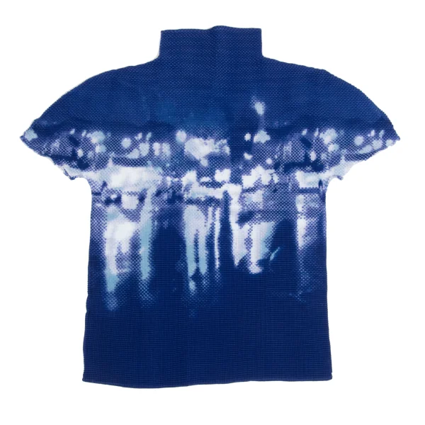 ISSEY MIYAKE me Printed Stretch Pleats High-neck T-shirt K-161747_009