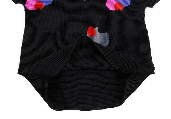 ISSEY MIYAKE me Colorful Printed Stretch Pleats High Neck T-shirt K-161748_007