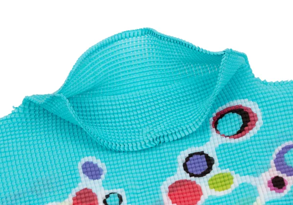 ISSEY MIYAKE me Colorful Dot Printed Stretch Pleats High Neck T-shirt K-161750_004