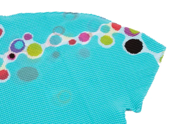 ISSEY MIYAKE me Colorful Dot Printed Stretch Pleats High Neck T-shirt K-161750_005