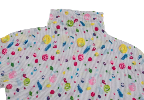 ISSEY MIYAKE me Colorful Print Stretch Pleats High-neck Top K-161761_003