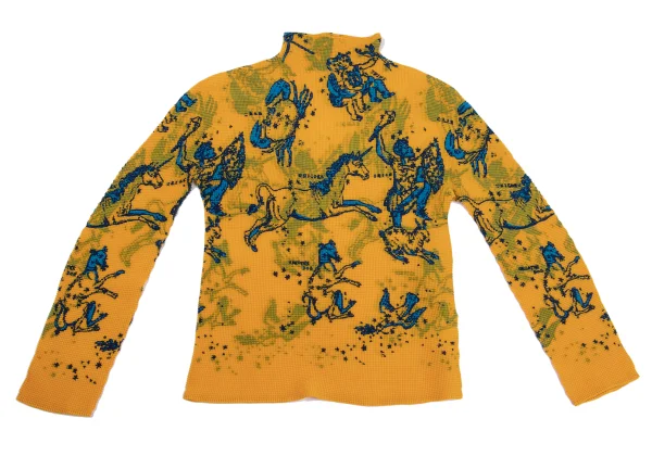 ISSEY MIYAKE me Constellation Print Stretch Pleats High-neck Top K-161764_002