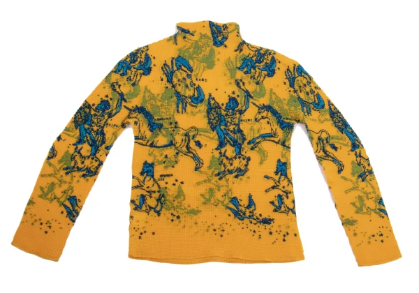 ISSEY MIYAKE me Constellation Print Stretch Pleats High-neck Top K-161764_015