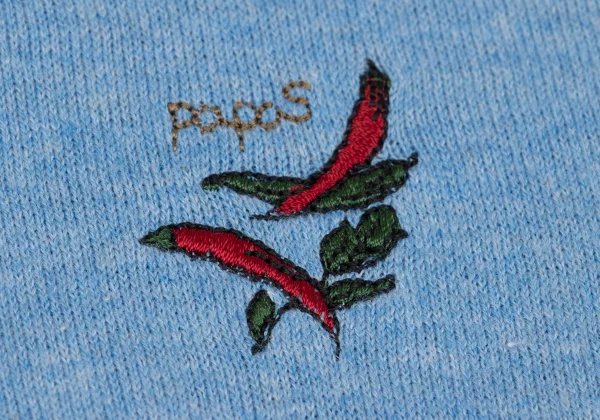 Papas Chili Pepper Embroidery Cotton Knit Vest K-161768_004