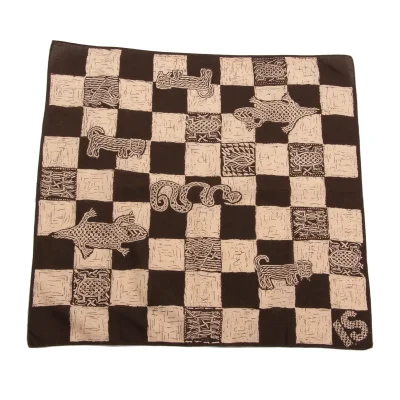 ISSEY SPORT Animal Check Printed Handkerchief