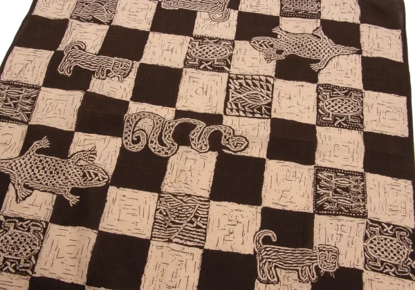 ISSEY SPORT Animal Check Printed Handkerchief K-161775_002