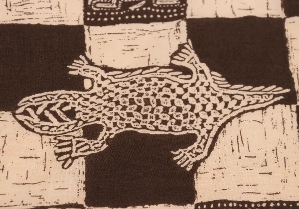 ISSEY SPORT Animal Check Printed Handkerchief K-161775_003