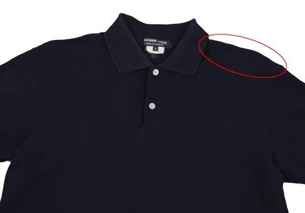 COMME des GARCONS HOMME DEUX Striped Hem Switching Polo Shirt K-161776_002