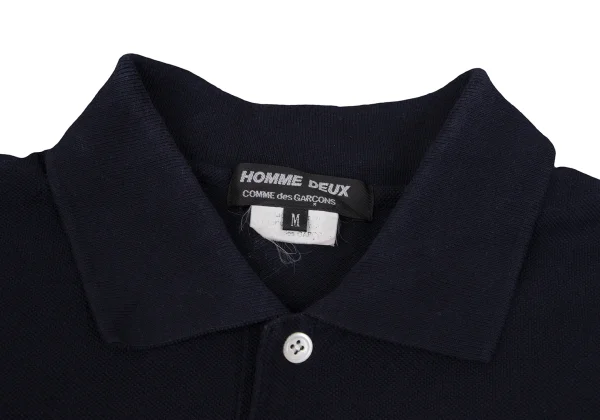 COMME des GARCONS HOMME DEUX Striped Hem Switching Polo Shirt K-161776_004