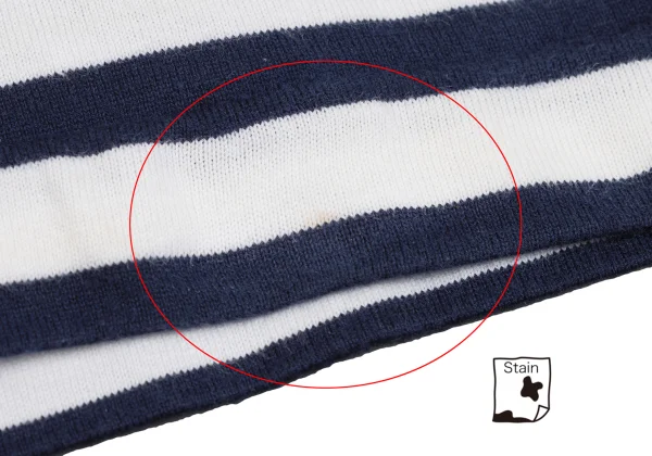 COMME des GARCONS HOMME DEUX Striped Hem Switching Polo Shirt K-161776_009