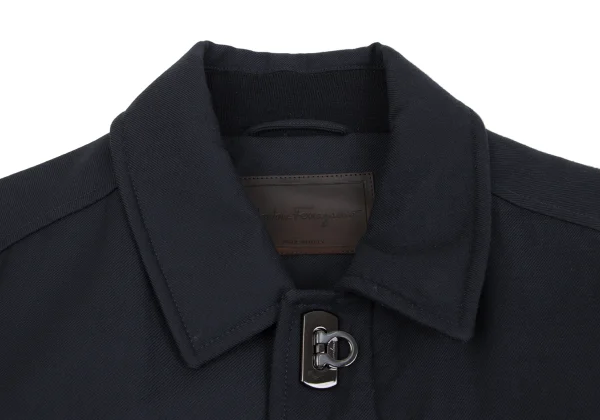 Salvatore Ferragamo Wool Flap Pocket Padded Jacket K-161777_003