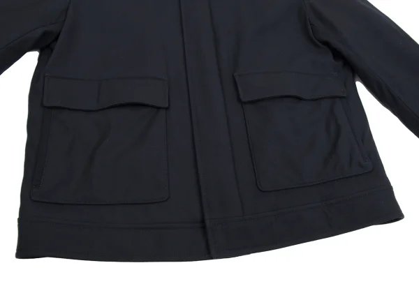 Salvatore Ferragamo Wool Flap Pocket Padded Jacket K-161777_010