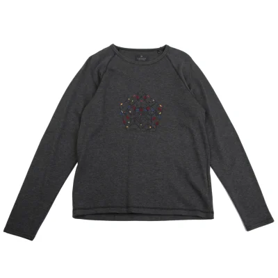 LANVIN collection Front Sequin Embroidery Raglan T-shirt