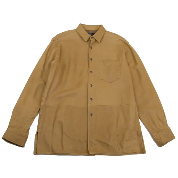 POLO RALPH LAUREN Leather Shirt Jacket Camel L K-161781_001