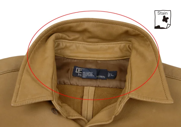 POLO RALPH LAUREN Leather Shirt Jacket K-161781_004
